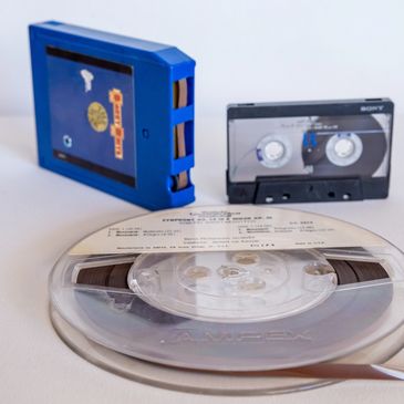 Any audio format transfer: Reel to reel tapes, cassette tapes, 8 track, vinyl 33 1\3, 78 and 45