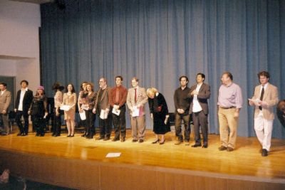 Cast of  Tonight We Improvise, Proshansky Audidorium, CUNY Graduate Center