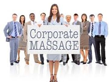 Corporate massage, chair massage