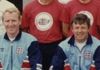 Mark Mallon - England FA Badge coaching school at Lilleshalle National Sports Centre (red shirt)