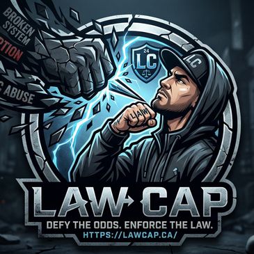 Illustration of a man confronting a giant fist labeled with social issues, symbolizing law enforcement.