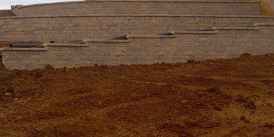 Terraced Retaining Wall