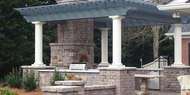 Pergolas, Outdoor Kitchens, Pizza Ovens, Firepits, Fireplaces
