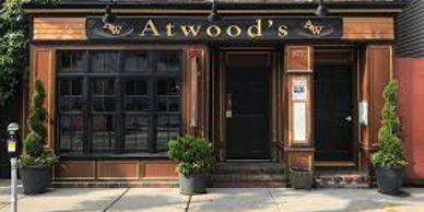 Atwood's Tavern store front in summer