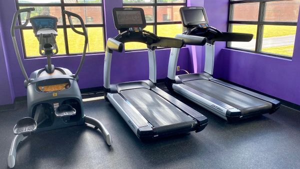 The Life Fitness treadmills offer TV, internet surfing, Bluetooth, and more