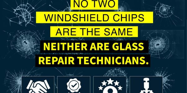 Professional windshield repair banner