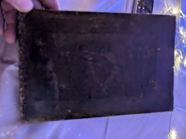 Antique picture restoration.