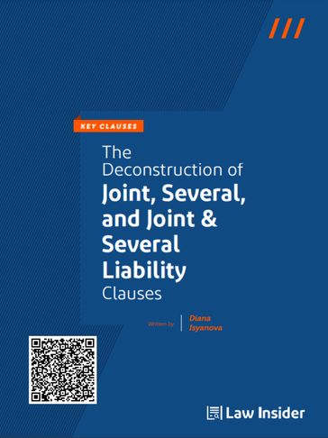 Joint, several, and Joint & Several Liability ebook cover