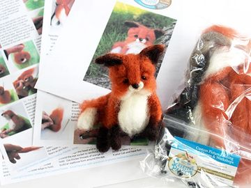 Fox Cub Needle Felting Art Kit