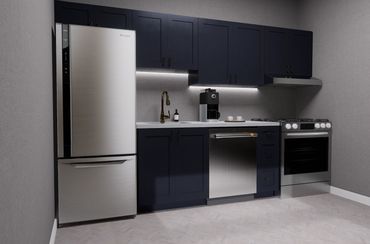 RTA BLUE SHAKER DOOR PANEL