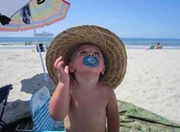 Pop's straw beach hat