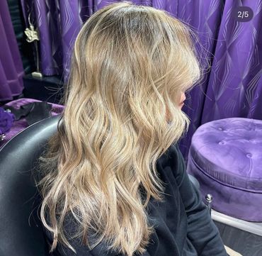 balayage blond sunkissed hair
