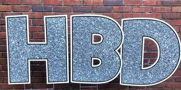 Happy Birthday Set - Silver Sparkle