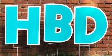 Happy Birthday Set - Teal/Aqua