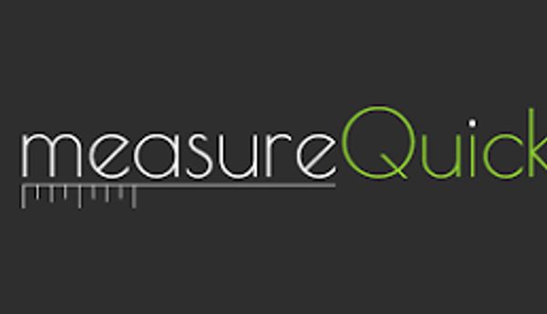 Logo with text 'measureQuick' and a ruler graphic.