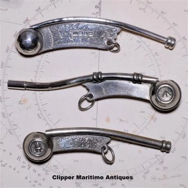 antique boatswain call bosuns whistle bosun