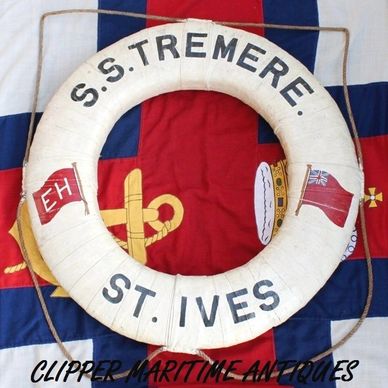 antique lifesaving equipment rescue apparatus lifering lifebuoy breeches buoy rocket line