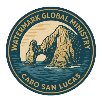 Logo featuring Cabo San Lucas rock formation with Watermark Global Ministry text.