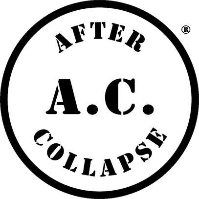 A.C.: AFTER COLLAPSE registered trademark circle logo and title