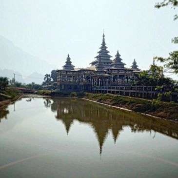 Buddhist temple in Hpa-An, Myanmar