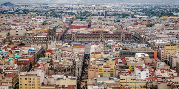 Vista aerea de la Ciudad de Mexico