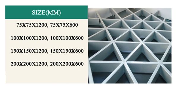 Triangle open cell Technical Drawing