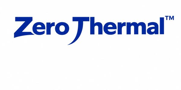 Logo displaying the brand name 'Zero Thermal' in blue text.