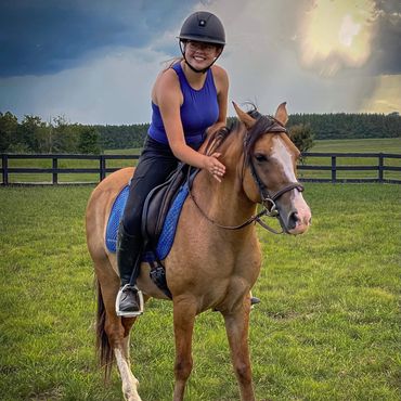 Fun informative riding lessons in Rowan county NC - biomechanics based - safe well schooled horses