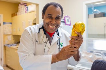 Picture of a doctor smiling