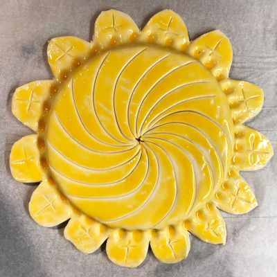 Galette des Rois. Made by Ed Baker, an artisan London bakery located between Oval and Kennington.