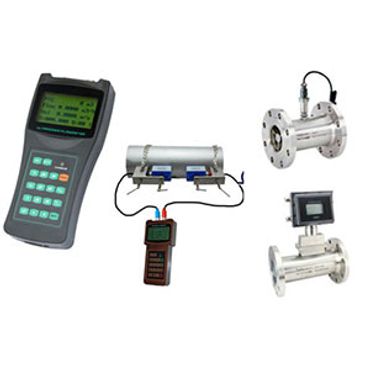 Various flow meters and handheld devices for measuring fluid flow.