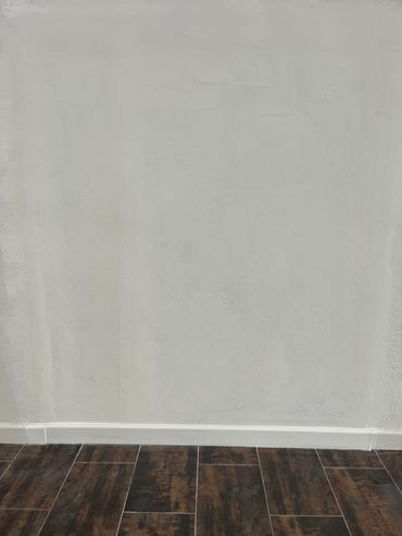 Closed wall when door was used to be.