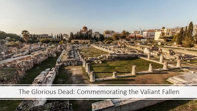 The remains of the ancient public cemetery of Kerameikos, Athens.