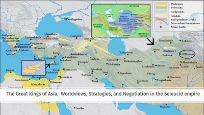 A map of the Hellenistic kingdoms - special focus on the kingdom of Bactria in Central Asia