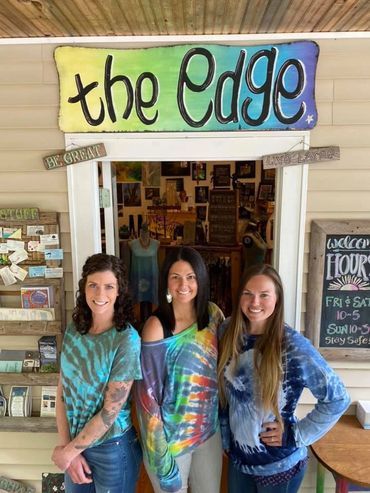 ladies wearing The Edge Tie Dye clothing