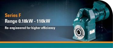Fenner  Gearbox Series F range shaft mounted geared motors and speed reducers