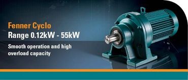 Gearbox Fenner Cyclo discs high efficiency in a very compact package.