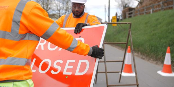 road closed sign  - Highway Assurance Ltd
