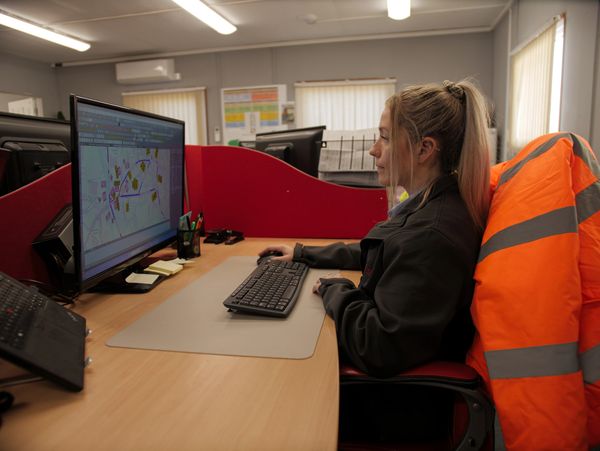 working on computer, planning at  - Highway Assurance Ltd