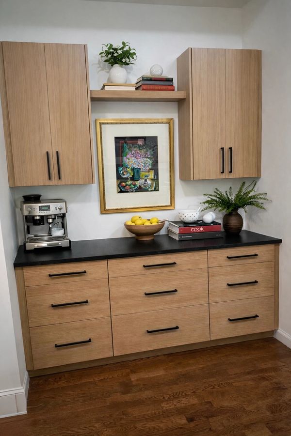 White Oak- natural finish kitchen cabinets