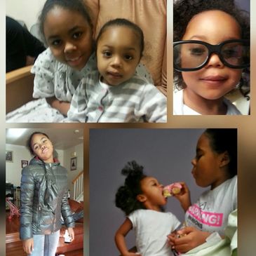 A collage of joyful children in various candid moments indoors.