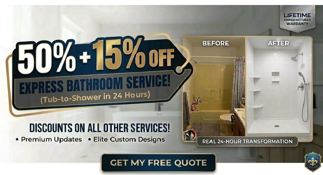 Servicio de baño exprés con 50% + 15% de descuento y transformación en 24 horas.