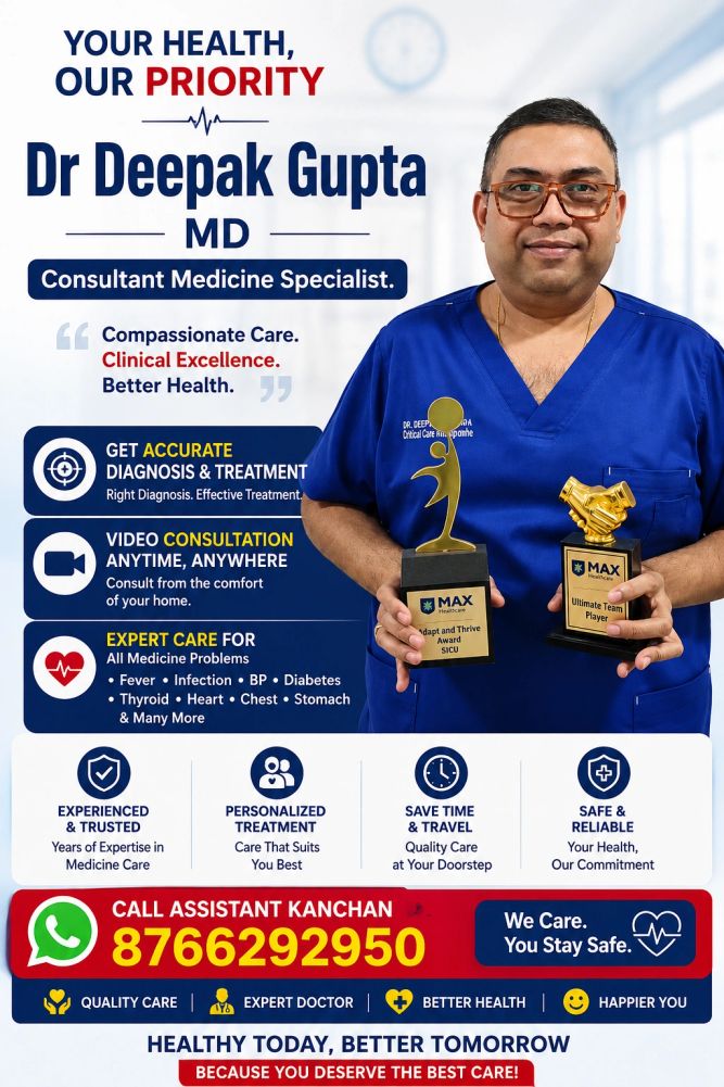 Dr Deepak Gupta MD 8766292950