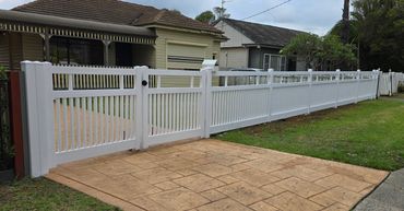 Hamptons style PVC Fence in Shellharbour Illawarra