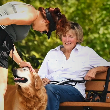 Two big hearts, one golden pup, and a little magic in passing