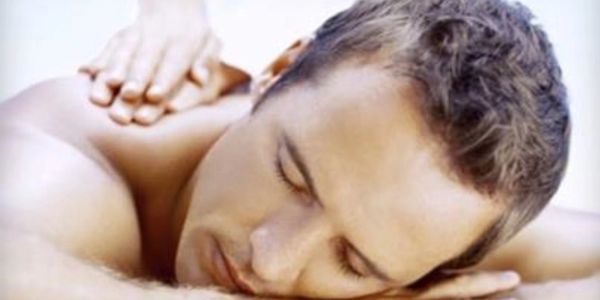 a man getting a massage