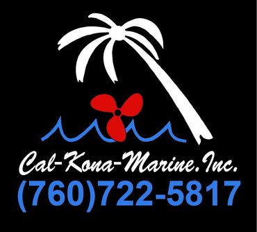 Cal-Kona-Marine logo with a black background Oceanside