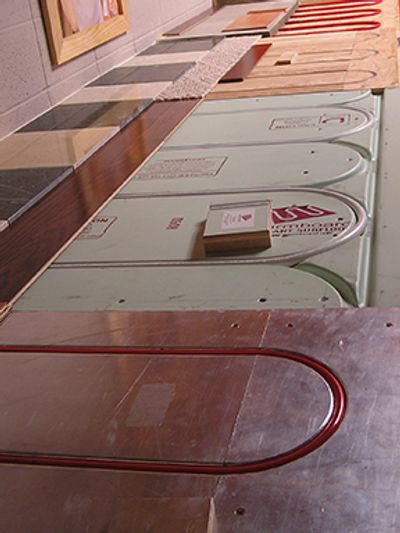 Various radiant heating base materials.