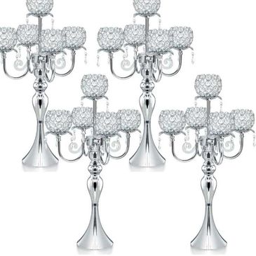 Silver Centerpieces
Candle Centerpiece Rentals 
Wedding Decor
Event Decor 
Table centerpieces