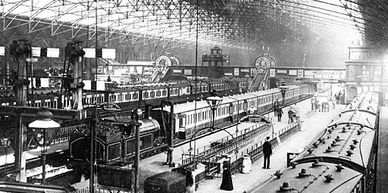 Victorian railway terminus
